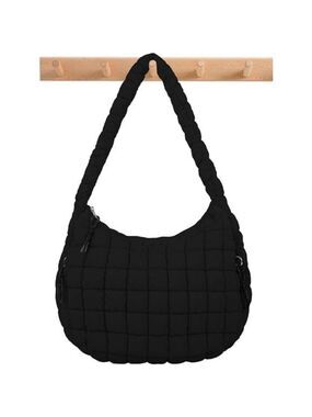 Womens Quilted Puffer Tote Bag Large Crossbody Shoulder Nylon Hobo Carryall Bag
